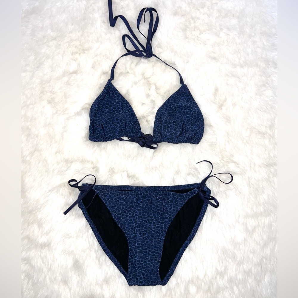 Malia Mills Love Knot Cheetah Bikini Set Size Small/Medium